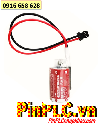 Maxell ER3, Pin Maxell ER3 lithium 3.6v size 1/2AA (zắc đen) Made in Japan